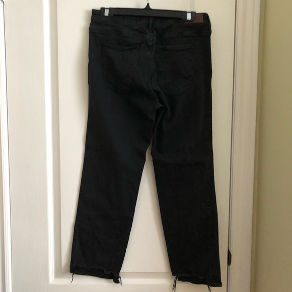 HOLLISTER Black High Rise Slim Straight Classic Stretch Jeans Size 13 /31 - Picture 4 of 11